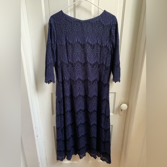 Dainty Jewells A Night in Paris Lace Navy Blue Dress XL - Picture 3 of 6